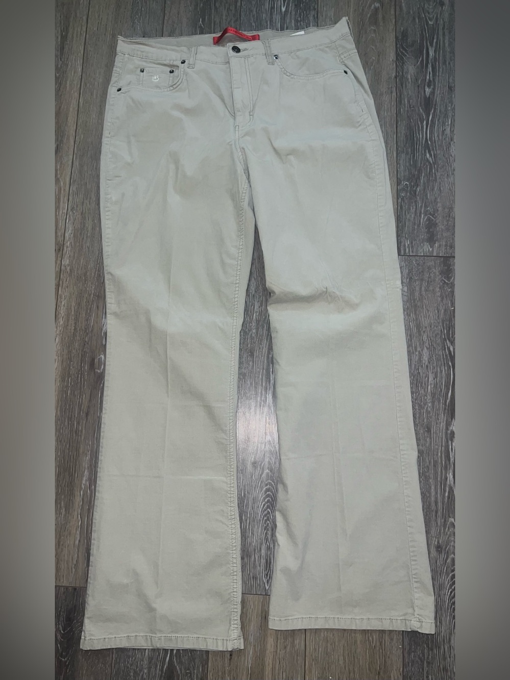 Gloria Vanderbilt Jeans Women’s Tan high rise straight leg size 16